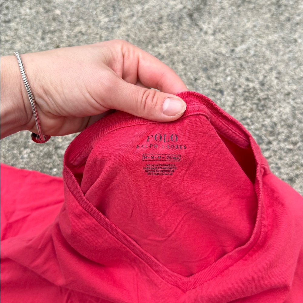 Polo by Ralph Lauren Vivid Red Tee size M - Picture 2 of 7